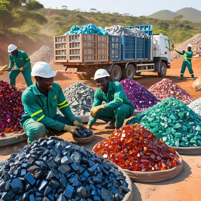 Aggregation & consignment of mineral ores.